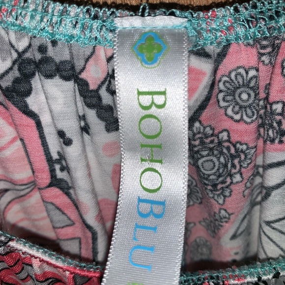 Boho blue summer dress - Picture 2 of 3